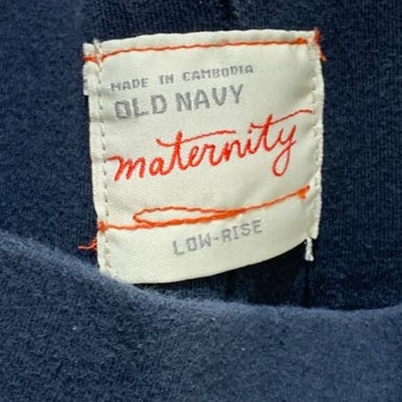 Old Navy Maternity Low Rise Large Long Stretch Waistband Denim Dark Wash Jeans - Picture 3 of 7